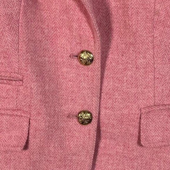 J. Crew Schoolboy Herringbone Tweed Double Button Front Blazer Size 00 - Picture 3 of 5